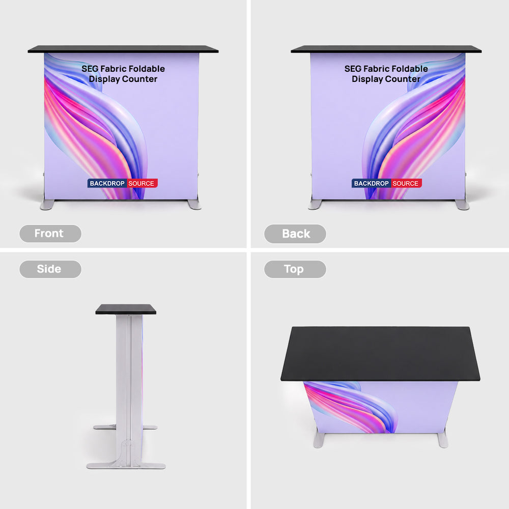 Non-Backlit SEG Fabric Foldable Display Counter