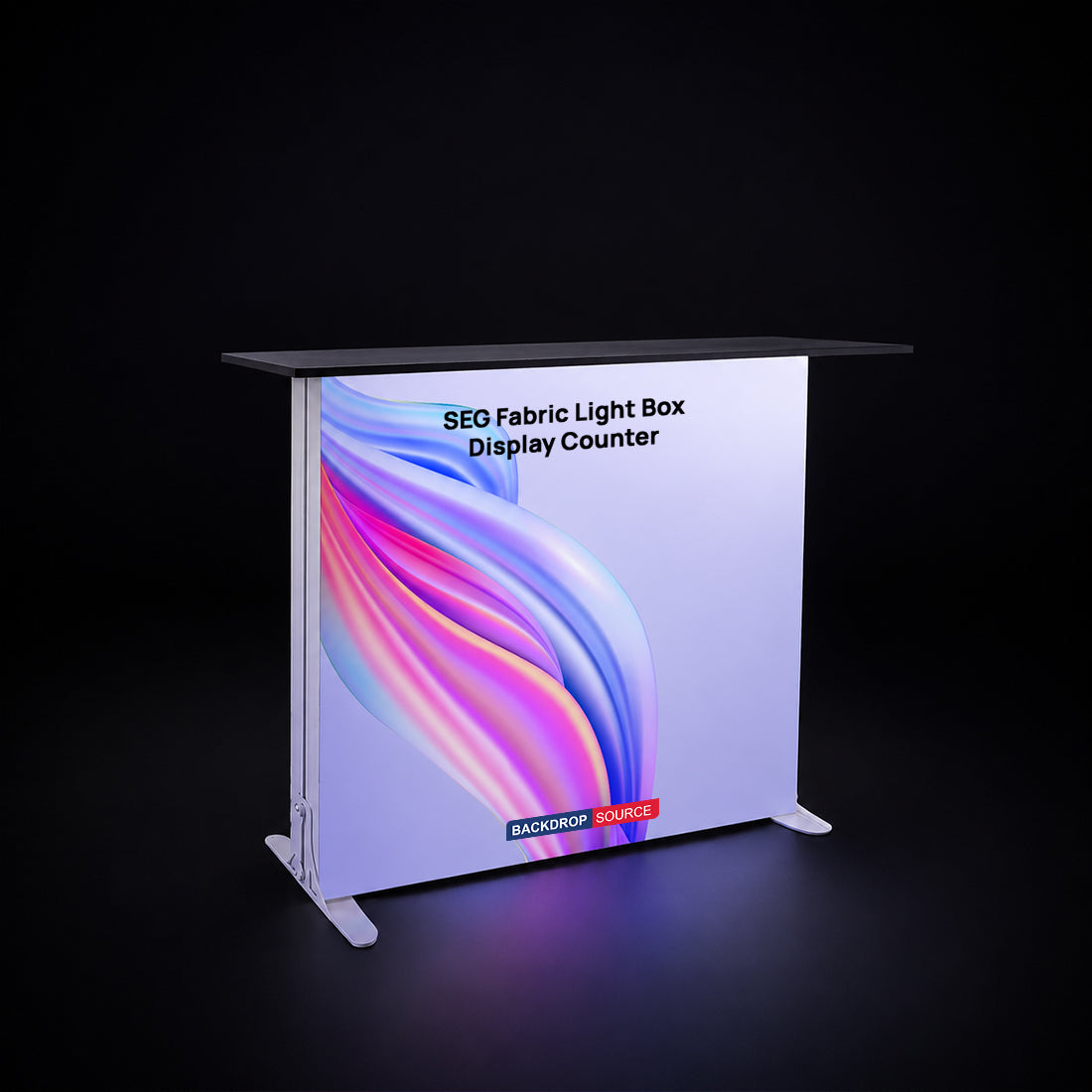 SEG Fabric Light Box Display Counter – 1m H