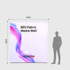 SEG Fabric Media Wall - 2.5m W x 2.5m H