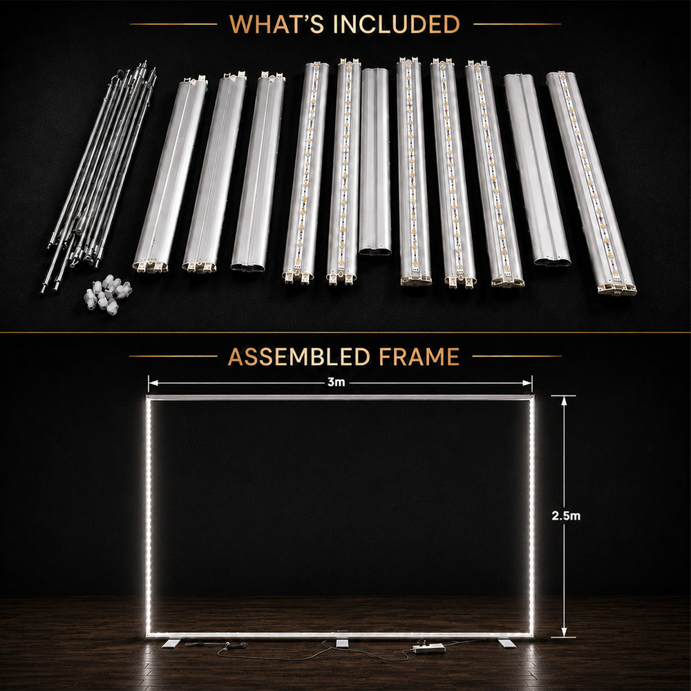 SEG Frameless Fabric LED Light Box Display - 3m W