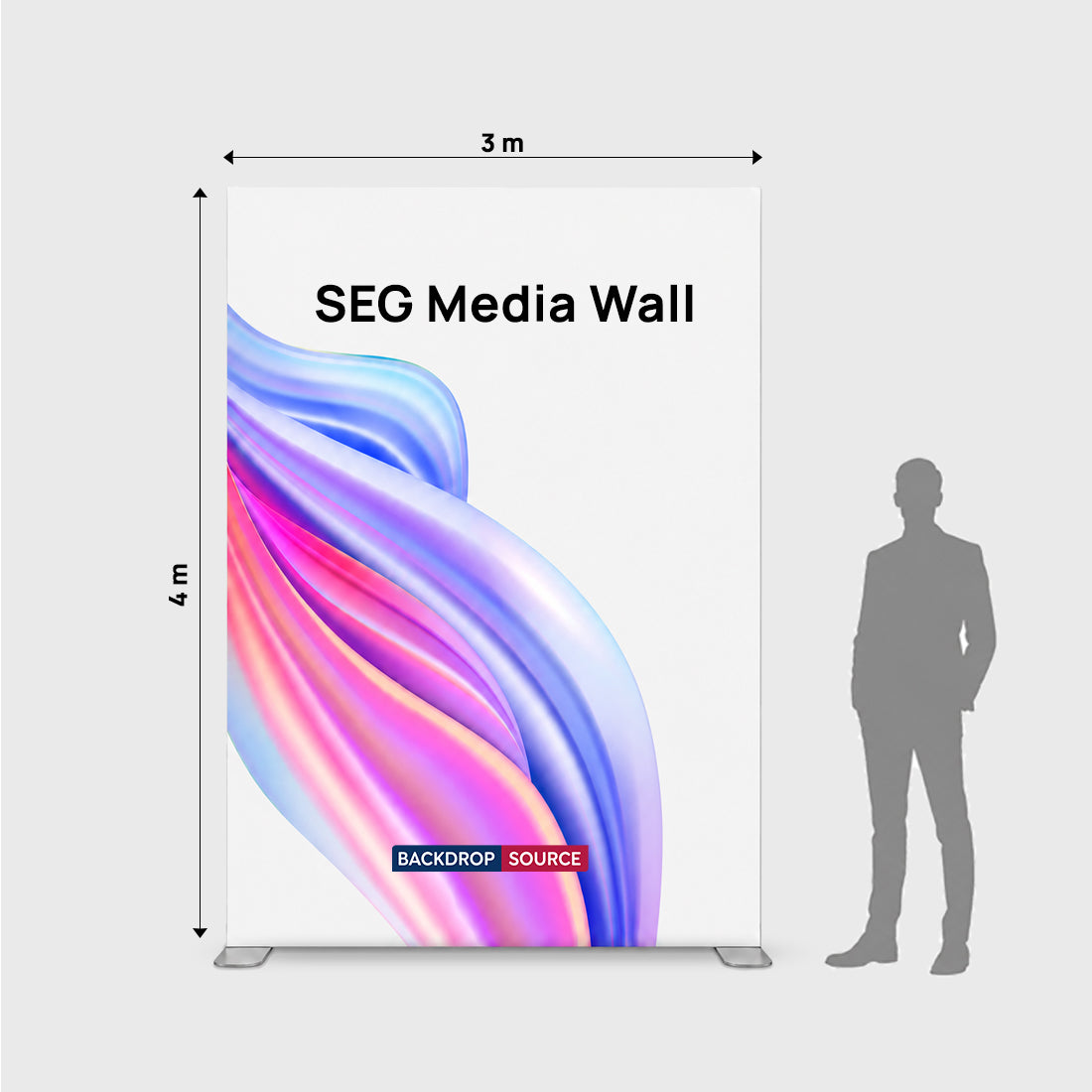 Over Size SEG Fabric Display - 3m W x 4m H