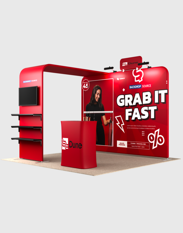 Portable Exhibit Display 3m x 3m - Model 17