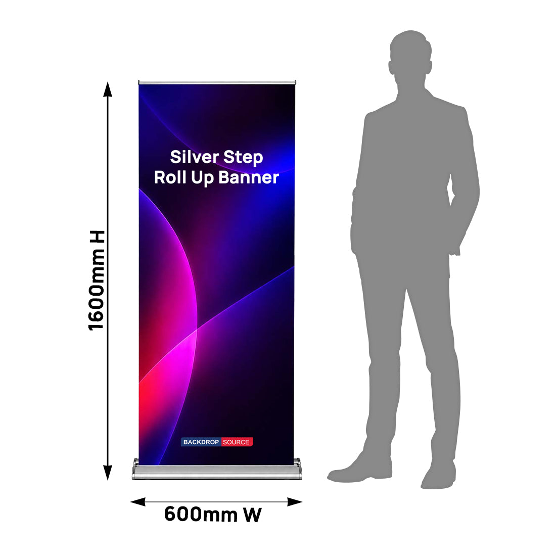 Silver Step Roll Up Banner