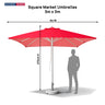 Square Market Umbrellas – 3m x 3m
