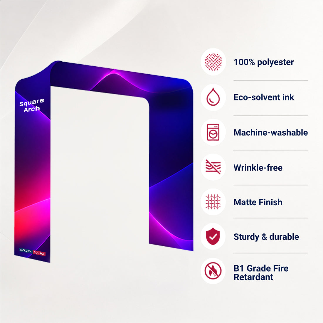 Square shape Tension Fabric Display Arch