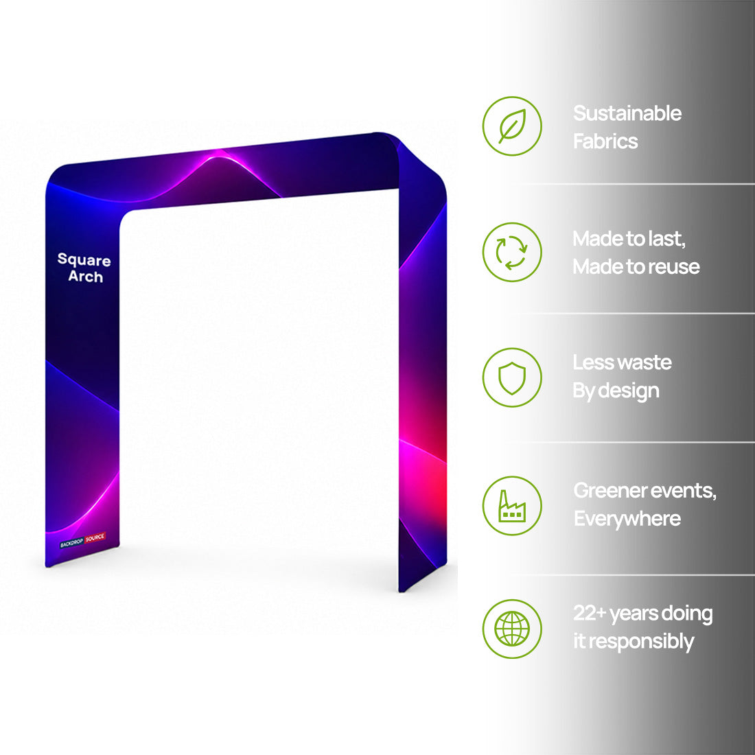 Square shape Tension Fabric Display Arch