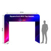 Square Shape Tension Fabric Display Arch With Header