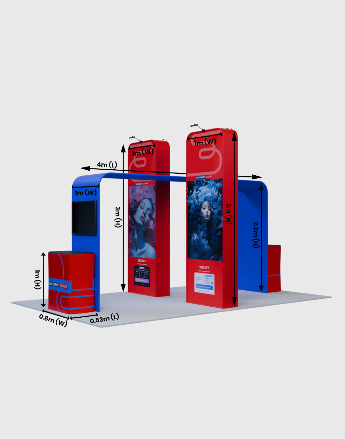 Event Arch Box The Elegance of 3D Boxes and Square Arch | Reconfigurable Event Space ...