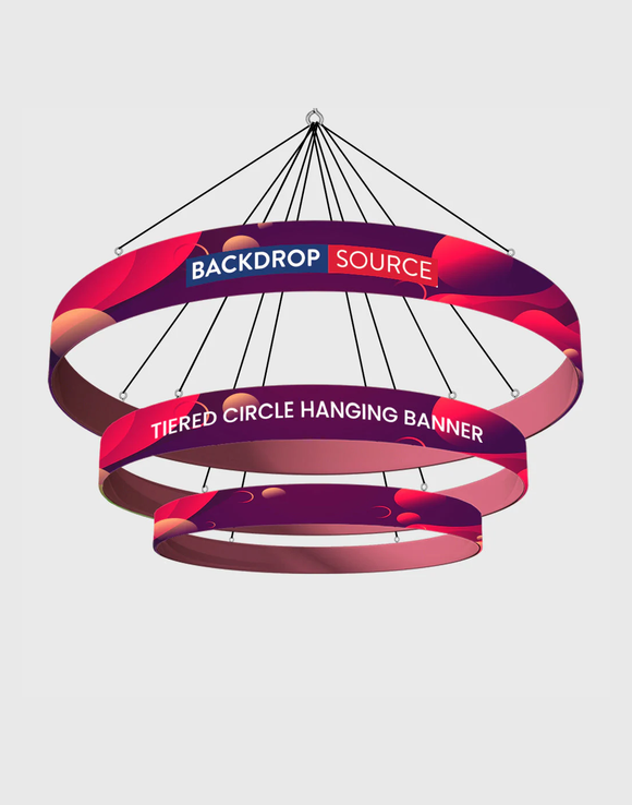 Tiered Circle Hanging Banner