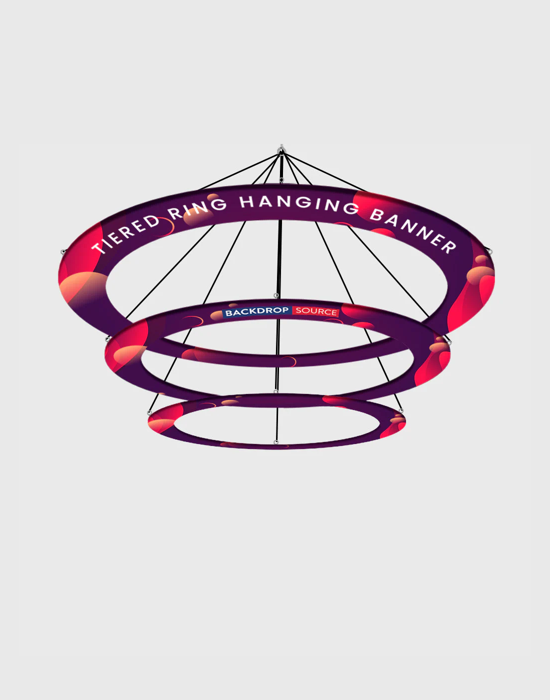 Tiered Ring Hanging Banner