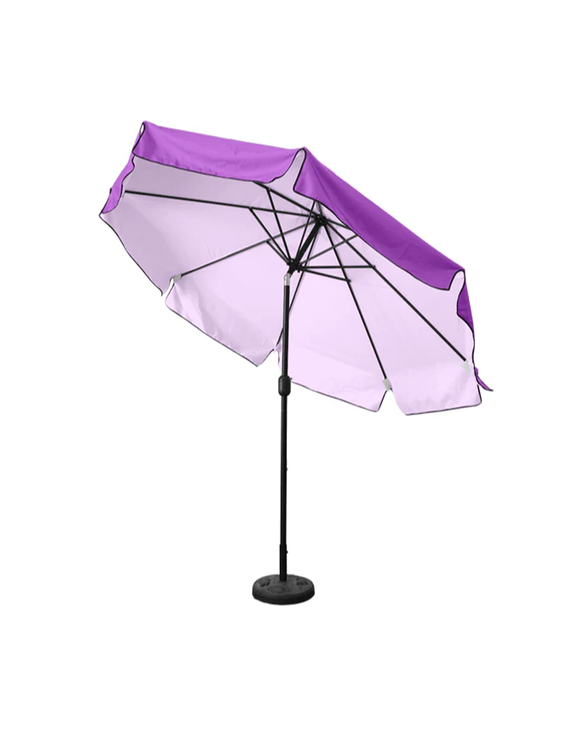 Tilting Patio Umbrellas With Valances (Iron Frame) – 2.7m x 2.7m