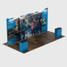 6x3m Booth Kit with Four Inclined Walls & 2 Counters