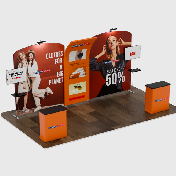 Portable Exhibit Display 6m x 3m - Model 9