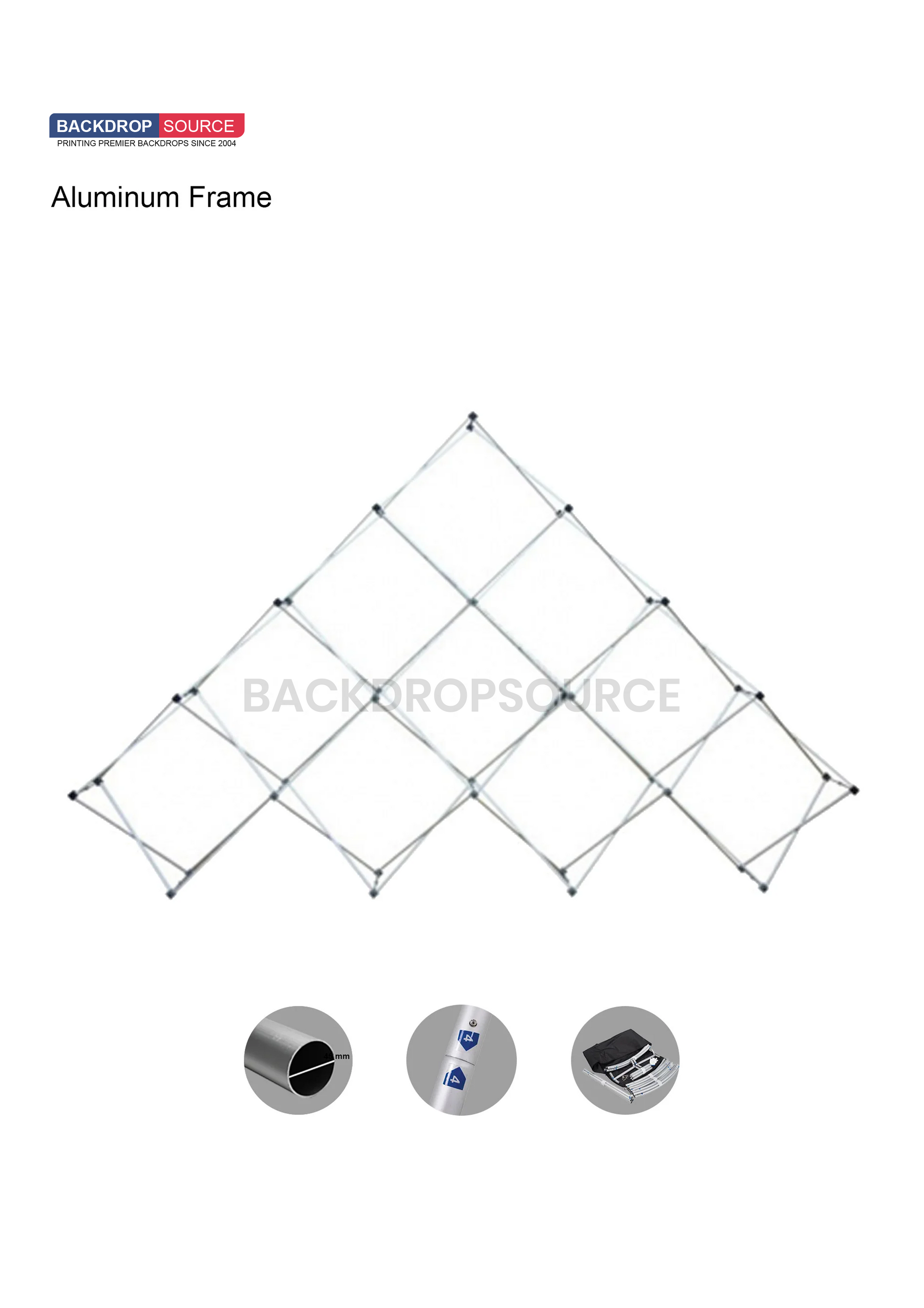 Rotographics Display Triangular Triangular Large Pop-Up GeoMetrix Grid Display | Trade Show Stand India ...