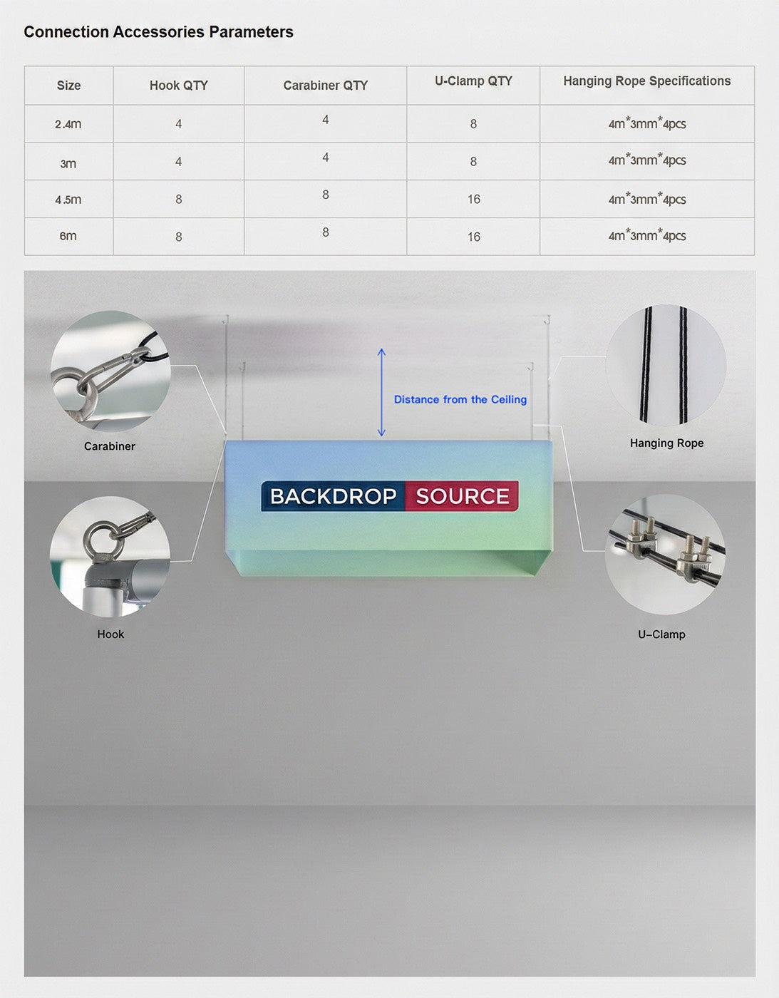 Sky Tube Square Hanging Banner
