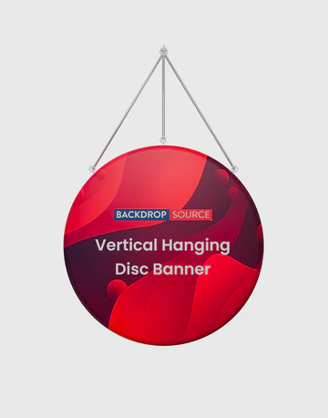 Vertical Hanging Disc Banner