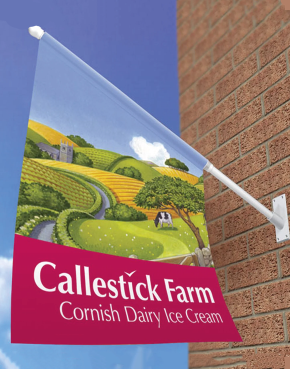 Wall Mounted Promotional Flags