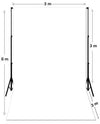 Heavy Duty Pure Muslin Photography Backdrop - Solid White