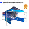 3m x 3m Fabric Canopy Kit A5 with TV Racks & Display Shelves