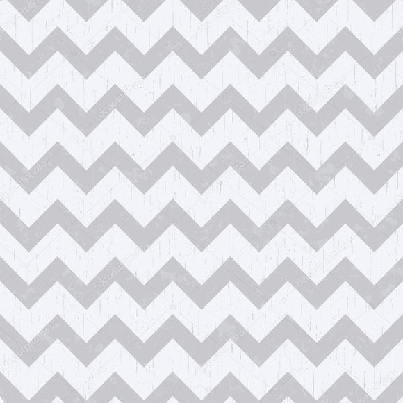 White and Grey Chevron Print Photography Backdrop