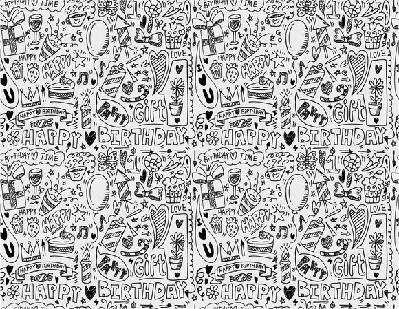 Conceptual Element Pattern Birthday Print Photography Backdrop