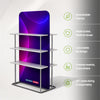 EZ Display Banner Stand with Shelves - 7