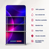 EZ Display Banner Stand with Shelves - 6