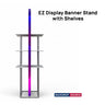 EZ Display Banner Stand with Shelves - 9