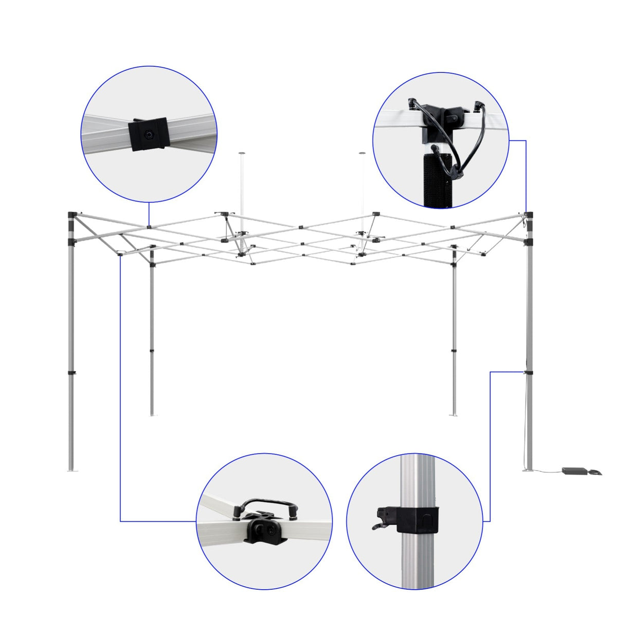 3m x 4.5m Lighted Canopy Tent