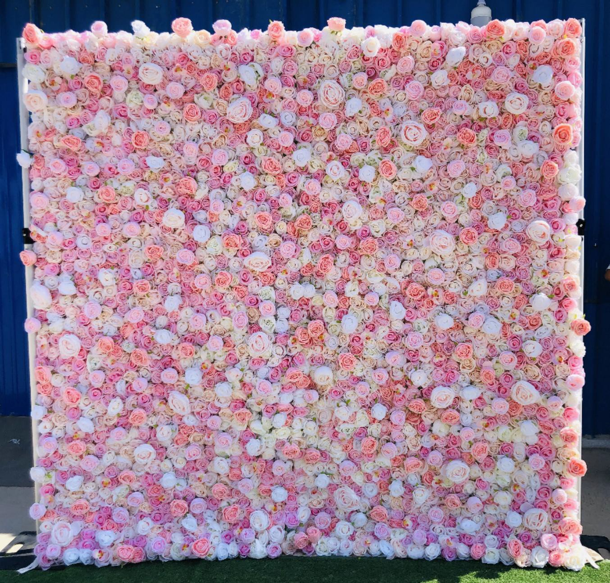 Artificial Floral Event Wall Backdrop – Style 54