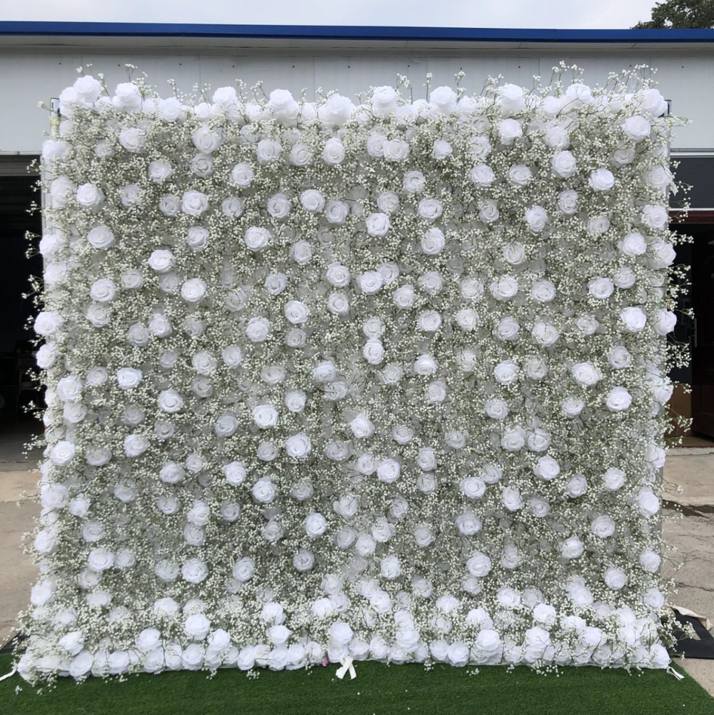 Artificial Floral Event Wall Backdrop – Style 15