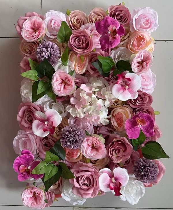 Artificial Floral Event Wall Backdrop – Style 75