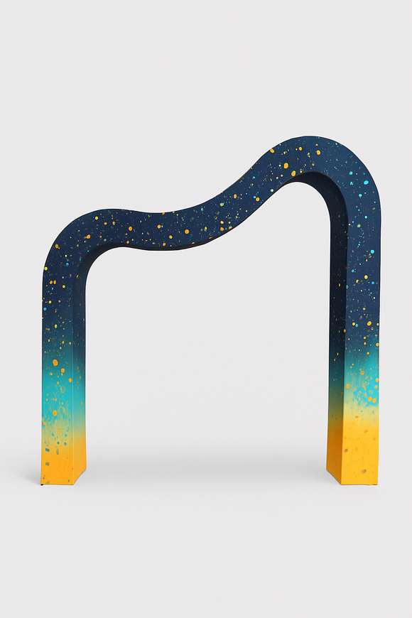 3D Curved Wave Arch Backdrop