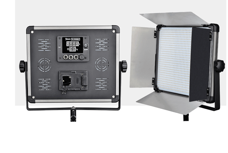 1000W Bright Bi-Colour LED Video Panel Light Kit with DMX Output