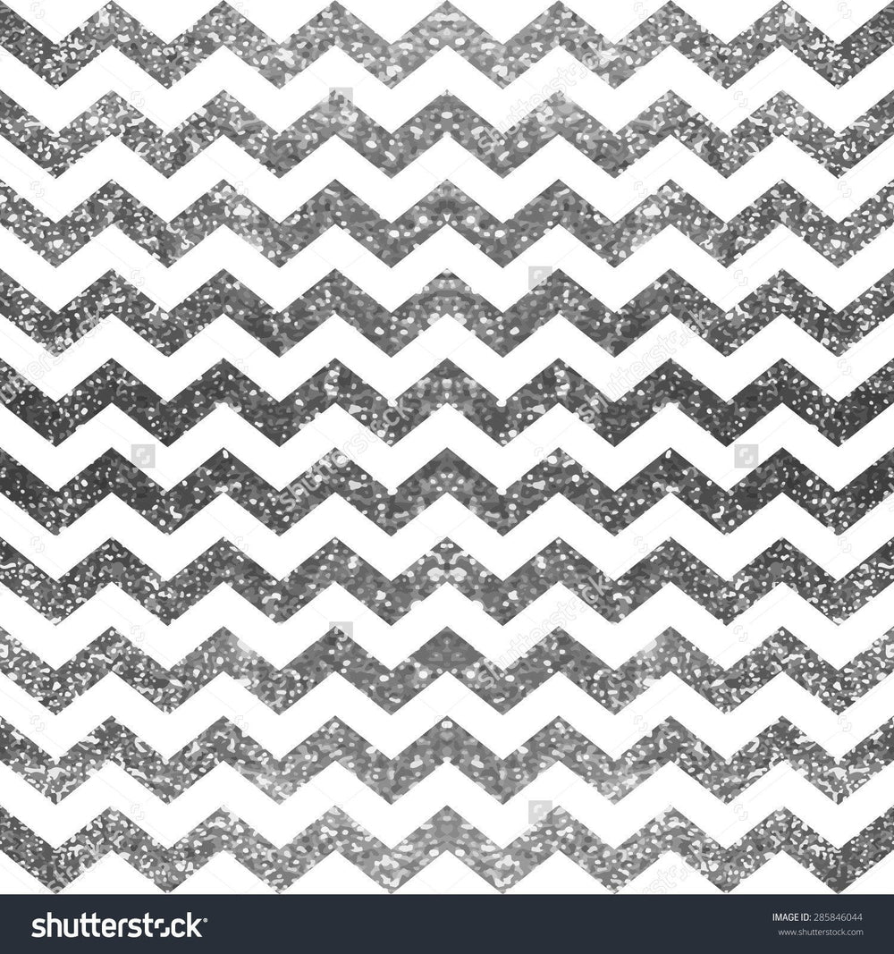 Silver and White Glitter Pattern Print Photography Backdrop