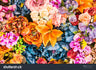Vintage Effect Style Floral Print Photography Backdrop