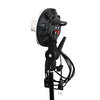 3 Head Powerful 5 Lamp Video Lighting Kit Equipment With Chromakey Backdrop And Support System with boom arm