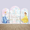 Yellow and Blue Dressed Princess Themed Party Backdrop Media Sets for Birthday / Events/ Weddings - Backdropsource