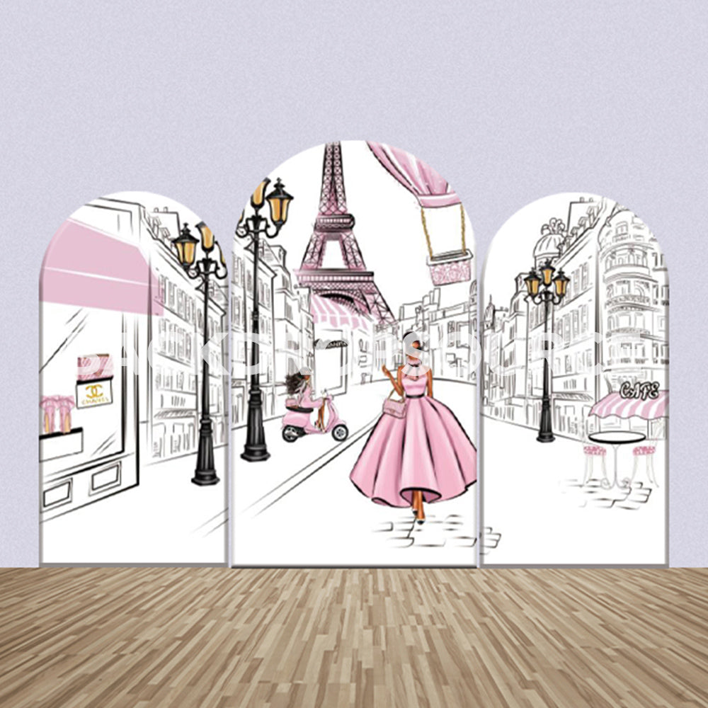 Paris City Themed Party Backdrop Media Sets for Birthday / Events/ Weddings - Backdropsource