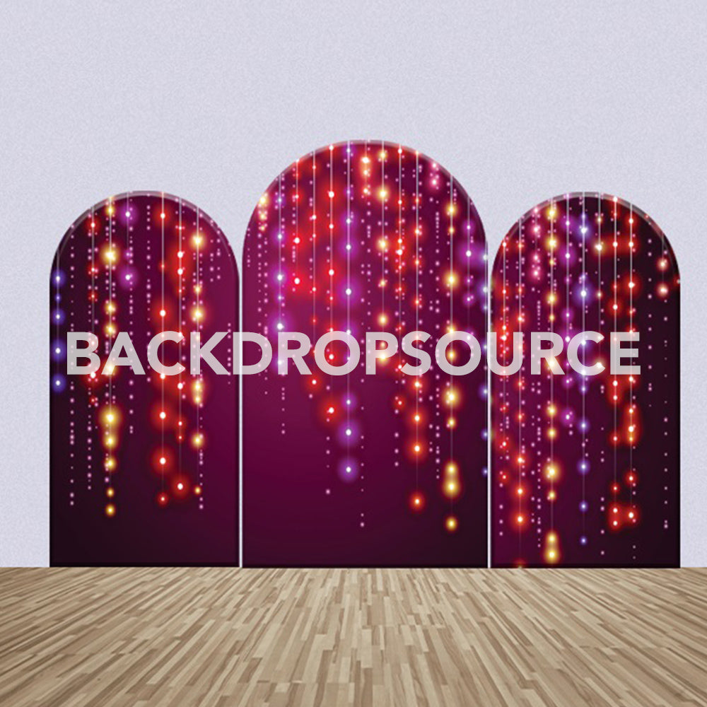 Fairy Lights Themed Party Backdrop Media Sets for Birthday / Events/ Weddings - Backdropsource