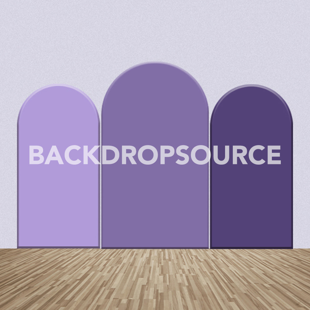 Purple Color Themed Party Backdrop Media Sets for Birthday / Events/ Weddings - Backdropsource
