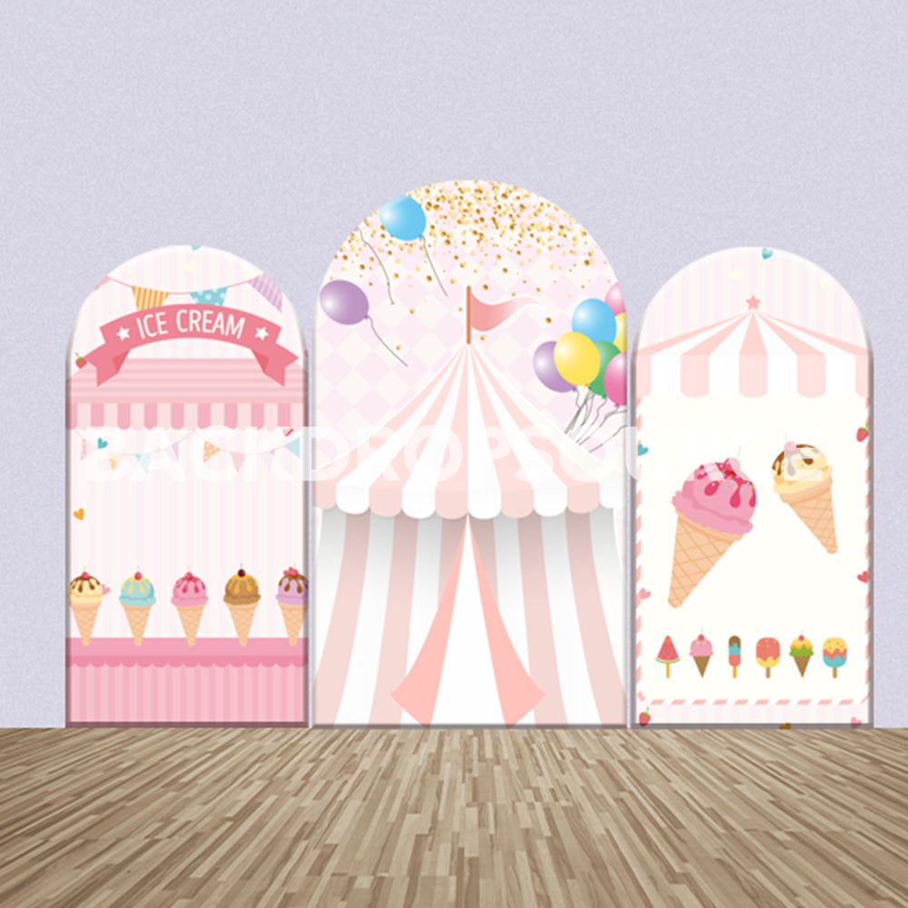 Circus Themed Party Backdrop Media Sets for Birthday / Events/ Weddings - Backdropsource