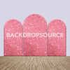 Glittery Pink Themed Party Backdrop Media Sets for Birthday / Events/ Weddings - Backdropsource