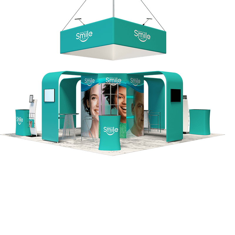 Modular Booth Kits 20ft x 20ft - Model 02 - Backdropsource