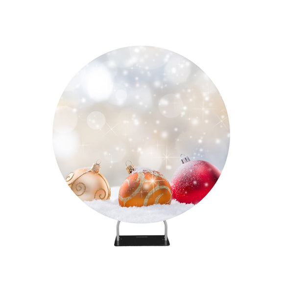 Abstract Christmas Photography Background Circle Backdrop Stand - Backdropsource