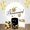 Anniversary Event Party Round Backdrop Kit - Backdropsource