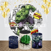 Avengers Hulk Event Party Round Backdrop Kit - Backdropsource