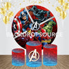 Avengers Event Party Round Backdrop Kit - Backdropsource