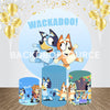 Bluey Fictional Character Event Party Round Backdrop Kit - Backdropsource