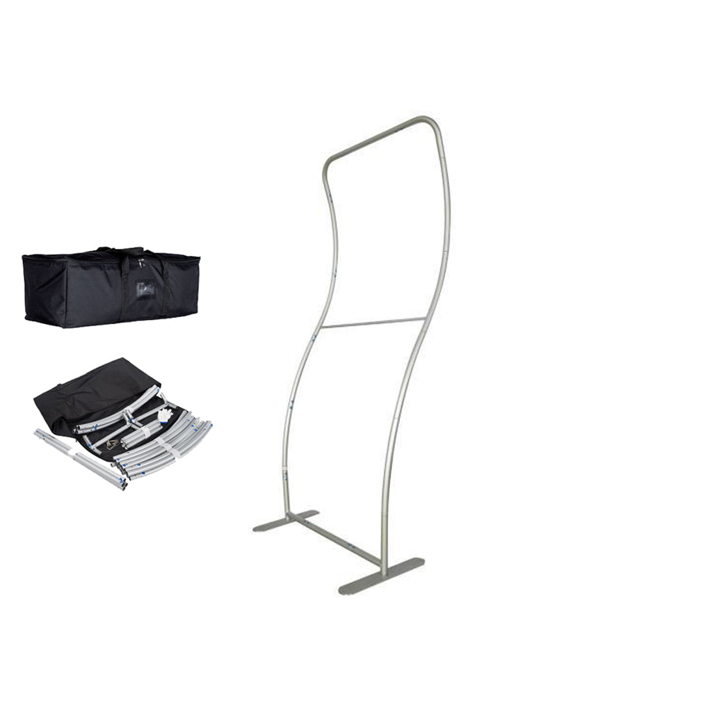 Vertical S Shape Tension Fabric Display Stands - Backdropsource